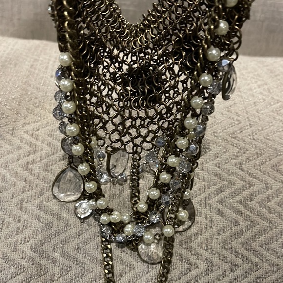 💎Vintage Collar Choker style Gorgeous Gothvibes Statement Italian Necklace 💎 - Picture 12 of 17